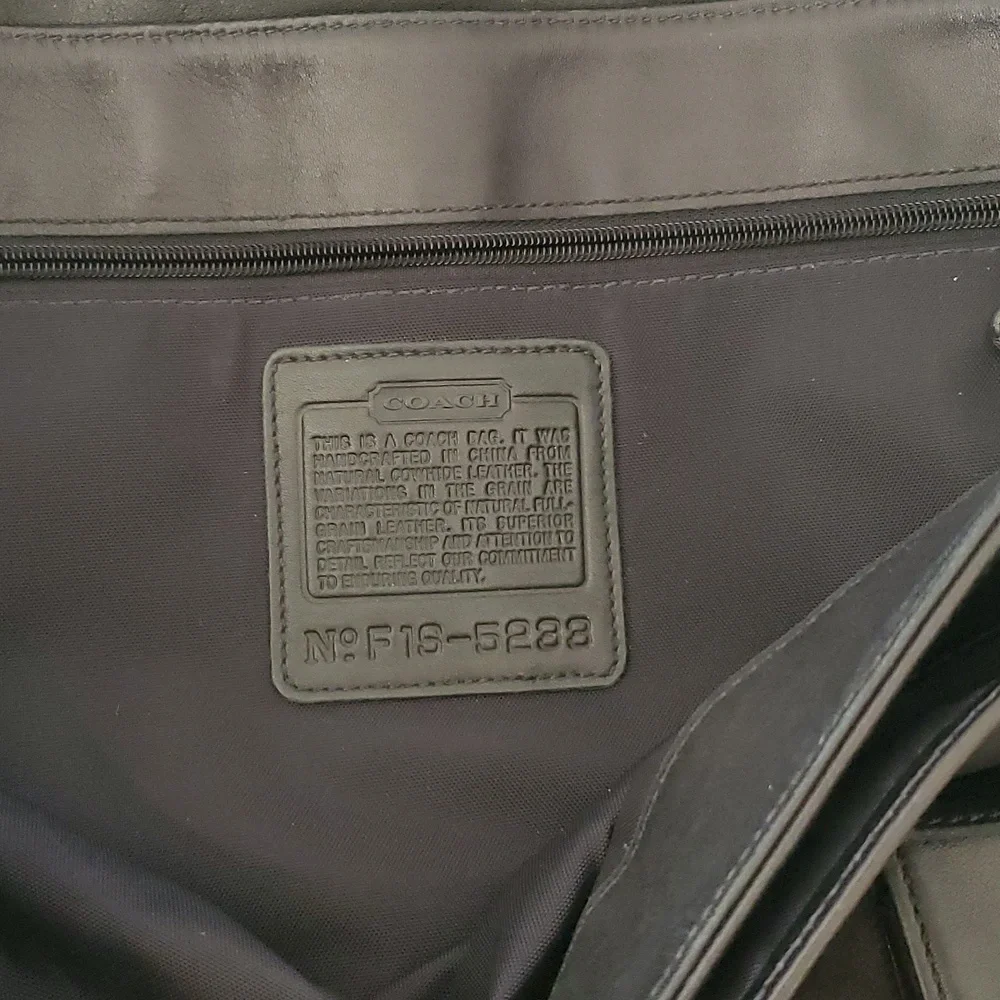 Coach Men's Large Leather Messenger Bag